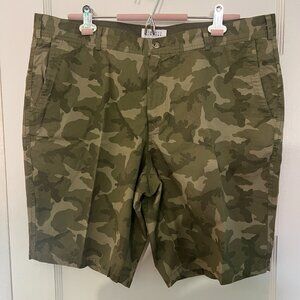 Barneys New York Camouflage Flat Front Shorts